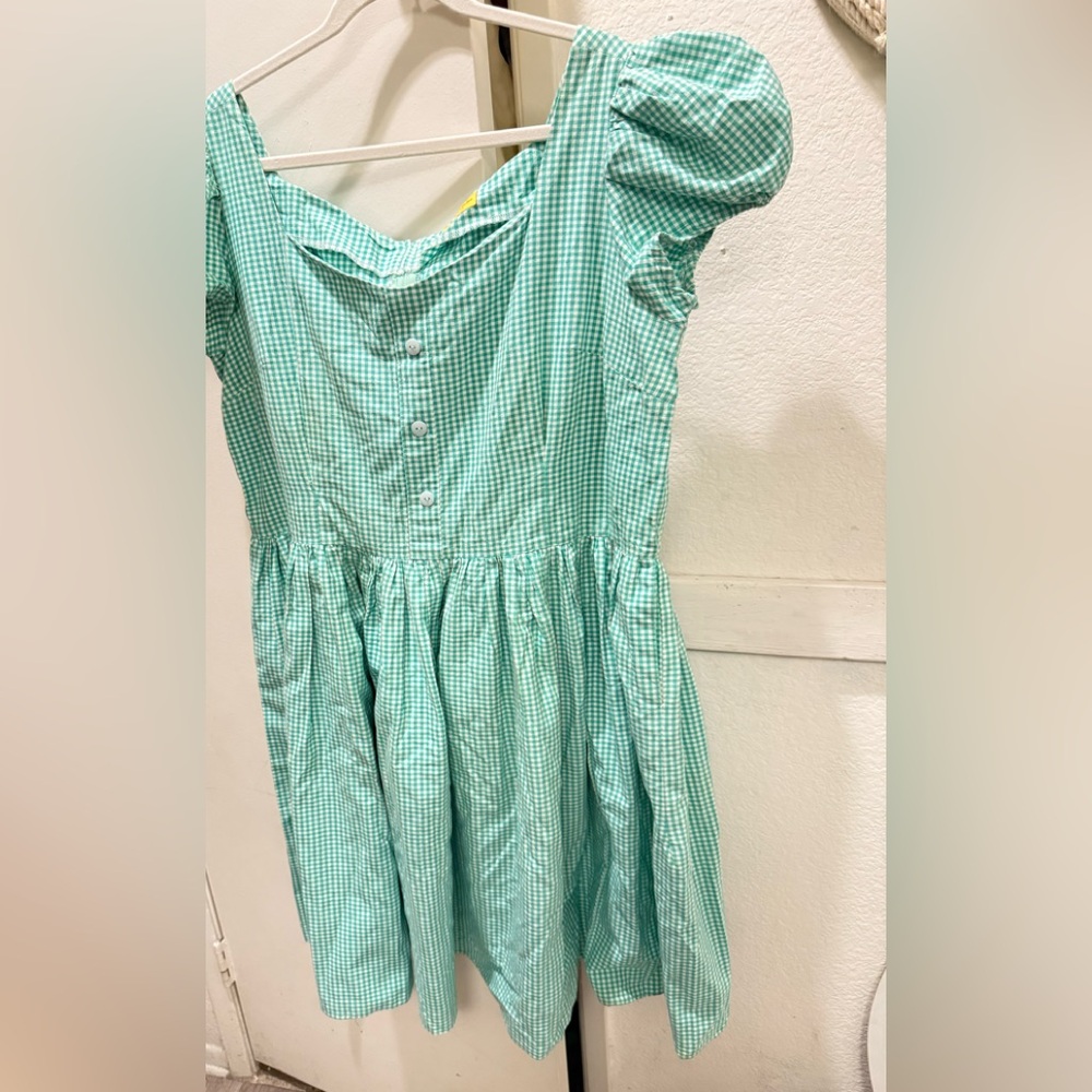Bernie Dexter fit & flare green & white gingham dress 3X - Picture 8 of 8